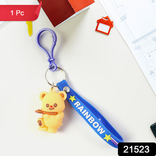 Cute Bear Character Keychain (1 Pc)