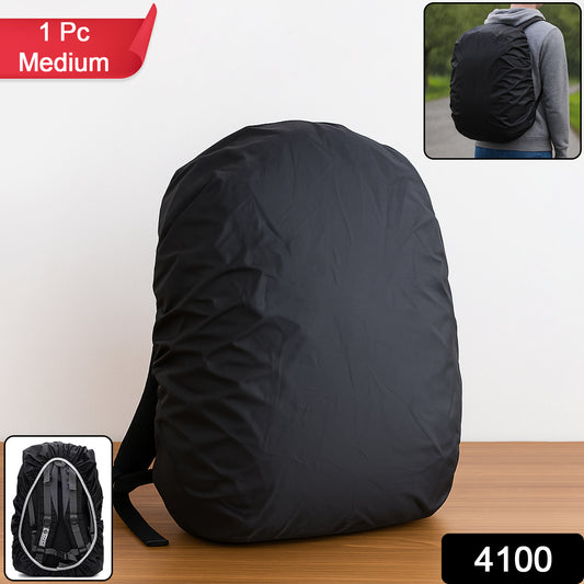 4100 Heavy Waterproof Nylon Rain Coverdust Cover - Elastic Adjustable For Laptop Bags And Backpacks School Bag Waterproof Cover Dust Proof Backpack Laptop Bag Cover (1pc)