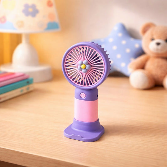 Mini Portable Handheld Fan for Desk | USB Rechargeable Table Cooling Fan